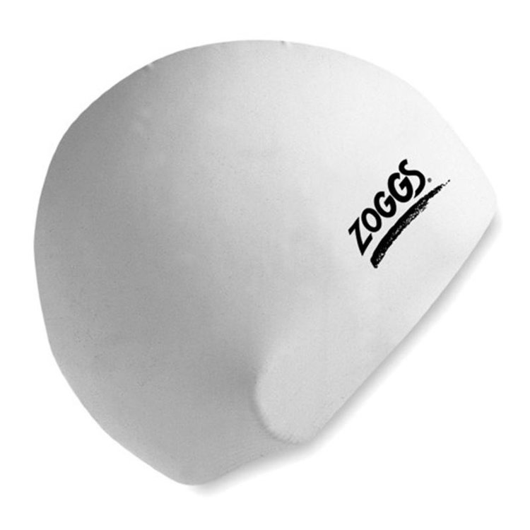 Шапочка для плавания Zoggs Silicone - white
